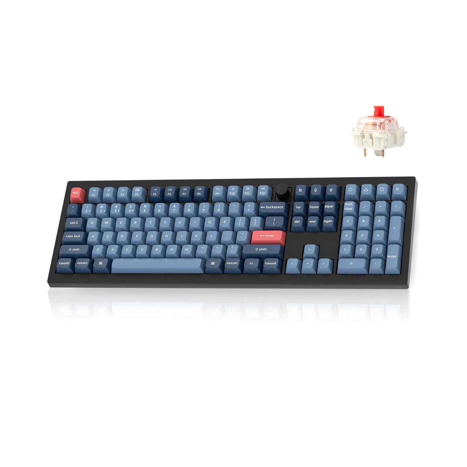Teclado Mecânico Full-Size Keychron V6 Max | Gasket Mount | RGB Personalizável | Conectividade Tripla