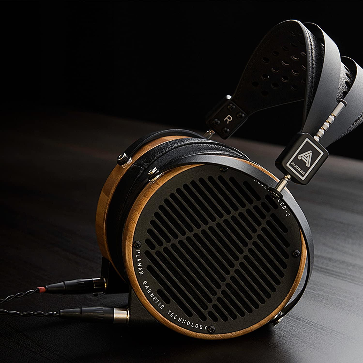 Audeze LCD-2 Headphones Over-Ear com Drivers Neodímio de 106mm e Design Elegante em Madeira e Couro