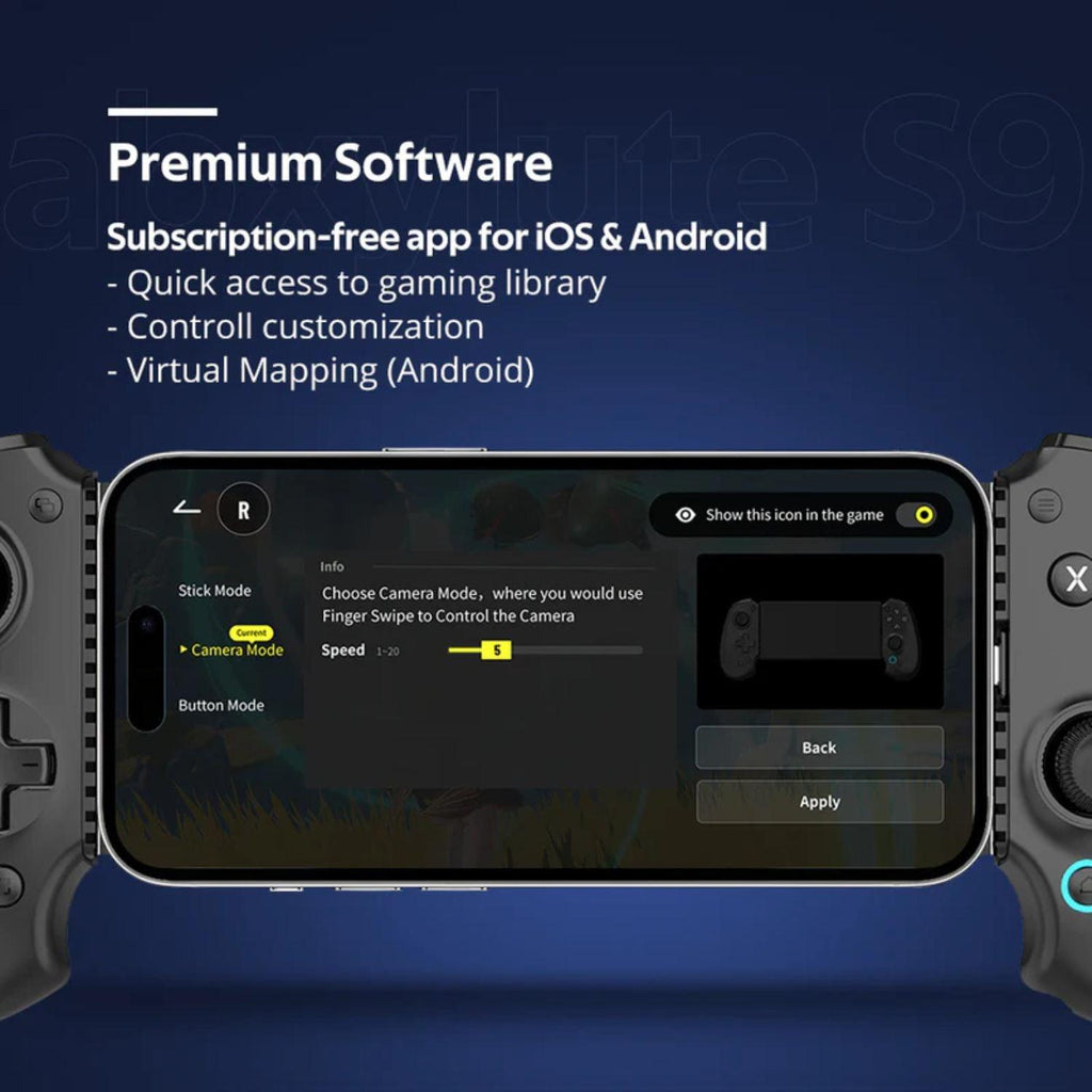 abxylute S9 Controle Mobile Precisão e Conforto para Jogos em Smartphone e Tablet