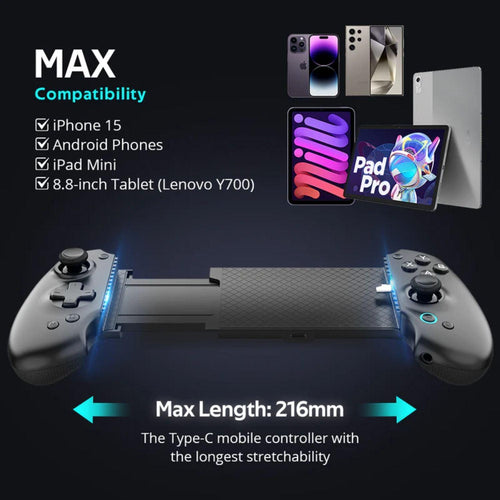 abxylute S9 Controle Mobile Precisão e Conforto para Jogos em Smartphone e Tablet