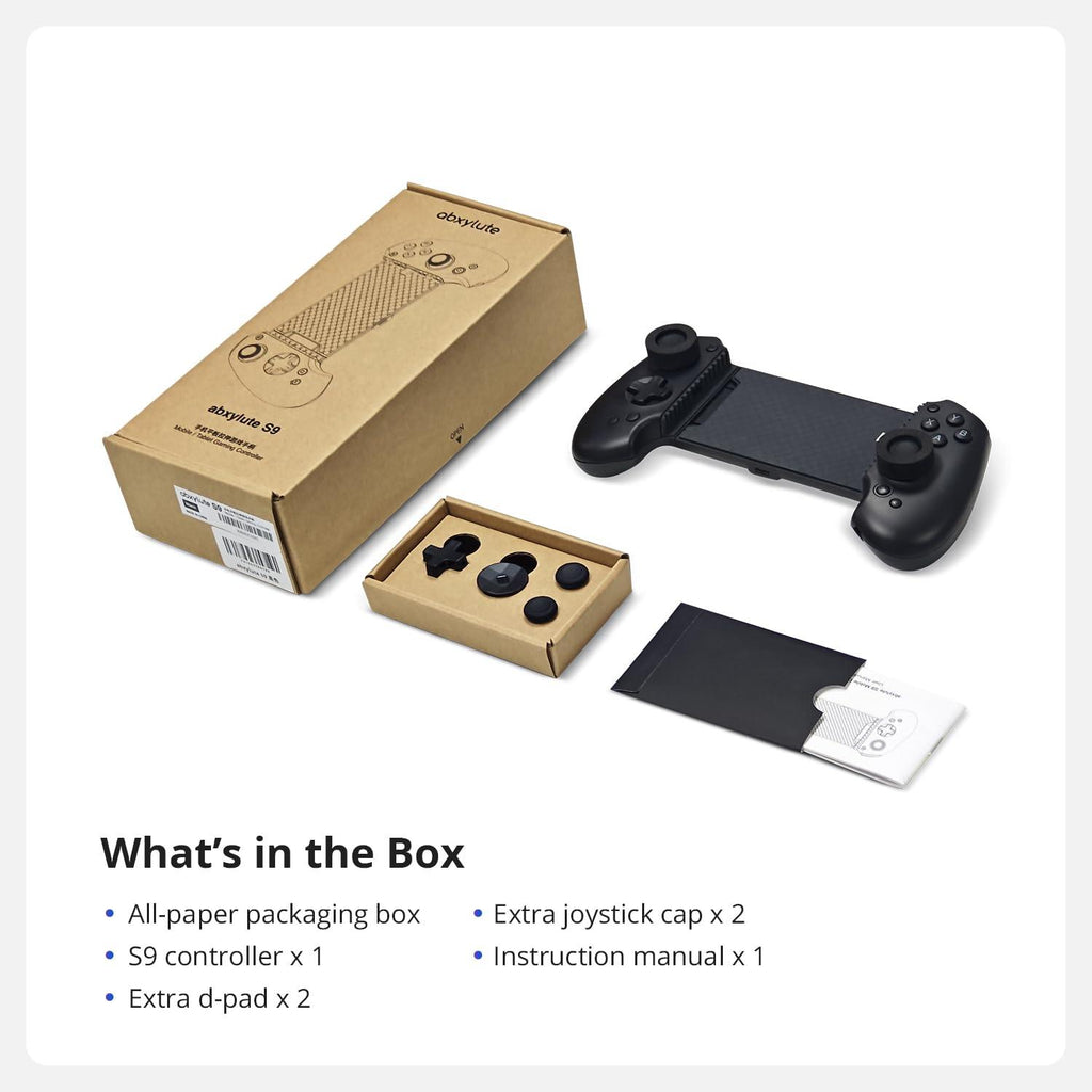 abxylute S9 Controle Mobile Precisão e Conforto para Jogos em Smartphone e Tablet