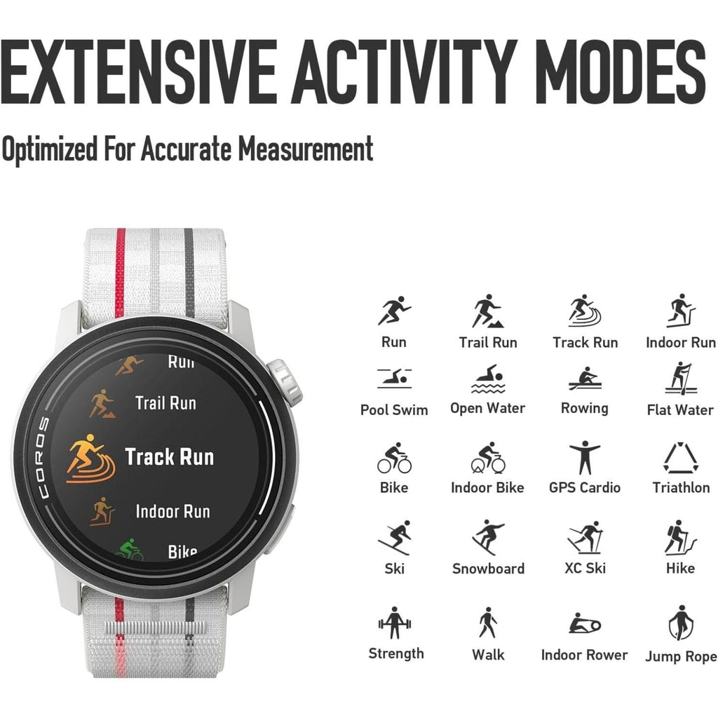 COROS PACE 3 Relógio GPS Esportivo Silicone com Autonomia de 38 Horas e Navegação Breadcrumb | Preto